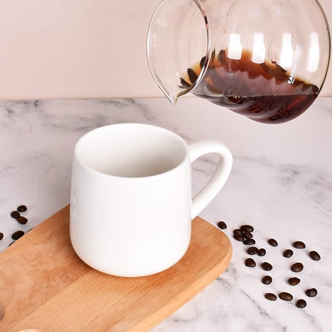 Bosmarlin Large Glossy Ceramic Coffee Mug, White Tea Cup for Office and Home, 18 oz, Suitable for Dishwasher and Microwave, 1 Pack (White) - Image 5