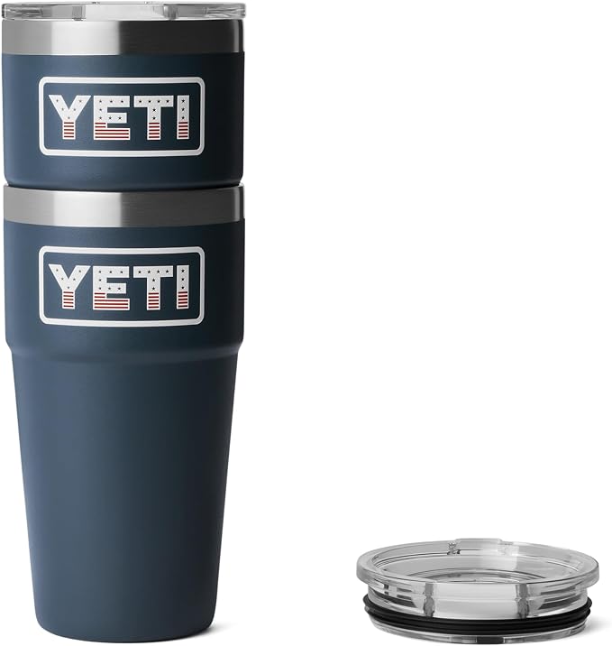 YETI Rambler 20 oz Stackable Tumbler, Stainless Steel, Vacuum Insulated with MagSlider Lid - Image 6
