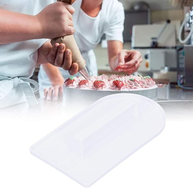 2PCS Fondant Smoother, Fondant Smoothing Tool Icing Scraper Paddle Tool with Handle for Cake Decoration Sculpting and Modeling