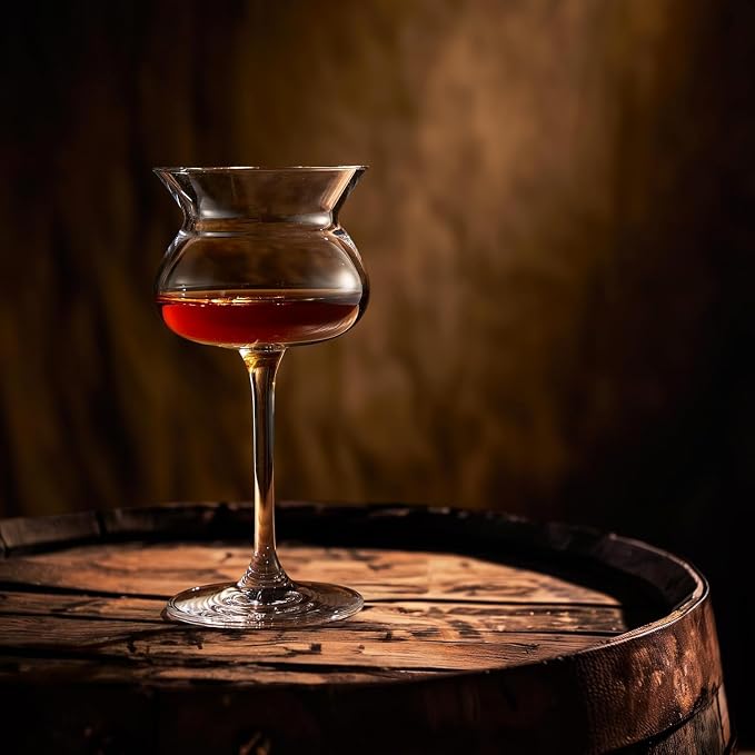 Neat Glass Elegance 2Pak Stemmed Spirits Glasses Official Tasting & Judging Glasses European Crystalline Bowl Shape Tasting Nosing Glasses for Cognac, Spirits, Whiskey, Scotch, Brandy Vodka 7" H 12oz - Image 6