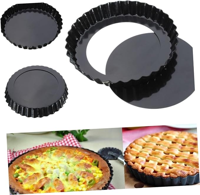 SHOWERORO 2pcs Non-stick Tart and Pizza Baking and Molds for Home Kitchen for Cakes Pies and Pastries Easy Release Design - Image 7