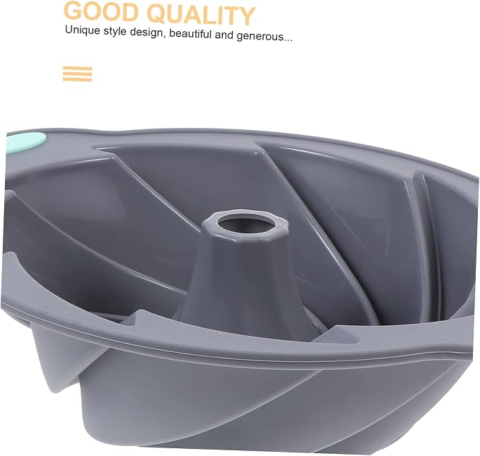 1pc Light Grey Silicone Chiffon Cake Mold Non-stick Baking Tool for Home Use Dishwasher Safe Easy to Demould for Microwave Oven Baking - Image 6