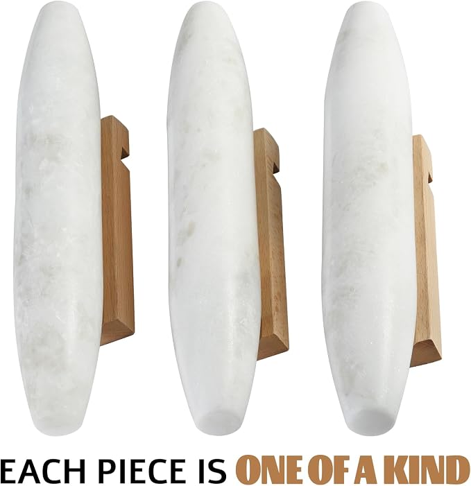 African Natural Marble French Rolling Pin, 12inch Non-Stick Rolling Pin for Baking, Dough Roller for Pasta, Dumpling, Fondant, Pie, Bread, Pizza, Kitchen Baking Tools(Namib Fantasy) - Image 6