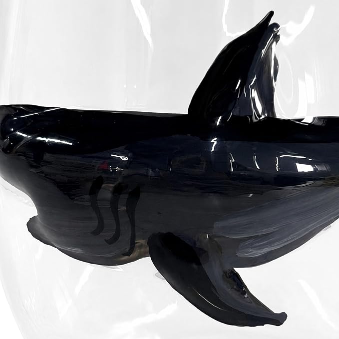 Ocean Themed Shark Hand-Blown Coastal Glassware for Gift | Ocean Themed Octopus Glassware Hand Blown Coastal Stemless Wine Glasses Unique Coastal Decor Gift for Ocean Lovers - Image 6