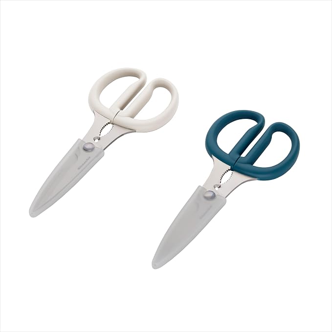 KitchenAid Multipurpose Shear Set, Versatile Scissors with Nutcracker, Bottle Opener, Ergonomic Handles with Protective Blade Covers, 2-Piece - Image 8