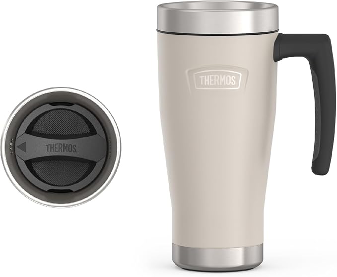 THERMOS ICON SERIES, Stainless Steel Mug, Sandstone, 16 oz by Thermos