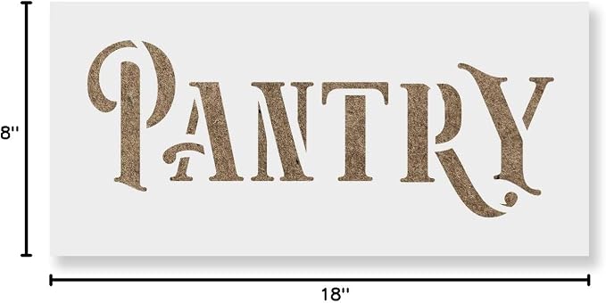 Rustic Pantry Stencil - Pantry Stencils, Rustic Stencil, Kitchen Stencil, Rustic Sign, Pantry Stencil - Image 6