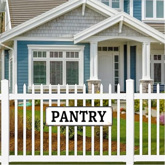 Pantry Tin Decor 16 * 4 Inches "PANTRY" Kitchen/Pantry Wall Art - Retro Functional Accent, Pantry Decor, Kitchen Metal Sign - Image 2