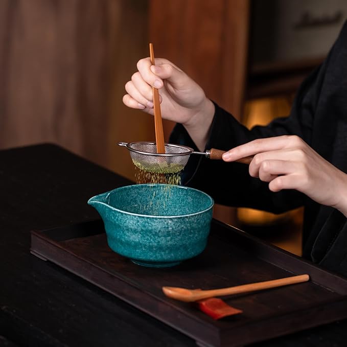 Premium Matcha Ceremony Set – Complete 9-Pcs Ritual Kit – Presented in Luxury Magnetic Gift Box, Perfect for Gifting or Self-Care (Parrot Green)