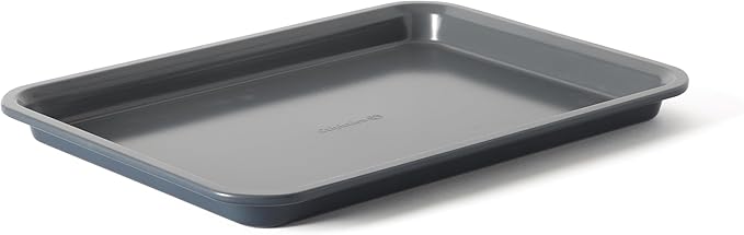 Calphalon Legacy 13 x 9 Inch PFA Free Nonstick Cookie Sheet Baking Pan in Blue, Durable Heavy Gauge Steel Bakeware for Even Heating, Oven Safe Baking Tray for Cookies by Unknown