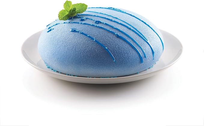 Silikomart Goccia (Drop) Silicone Mold, Rounded Cake Pan with 3D Technology Creates Smooth Droplet-shaped Desserts, Easily Unmolds, Oven, Freezer and Dishwasher Safe, 56-Fluid-Ounces Made in Italy by Silikomart
