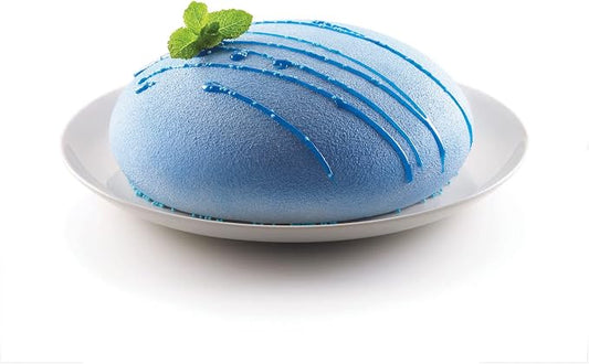 Silikomart Goccia (Drop) Silicone Mold, Rounded Cake Pan with 3D Technology Creates Smooth Droplet-shaped Desserts, Easily Unmolds, Oven, Freezer and Dishwasher Safe, 56-Fluid-Ounces Made in Italy by Silikomart