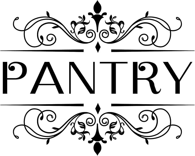 SUPERDANT Pantry Room Door Large Sign Sticker 15.75x12.8in Pantry Room Decals Kitchen Vinyl Lettering Words Wall DIY Art Big Size Quote Decor for Home Kitchen Restaurant Coffee Shop Store Office - Image 9