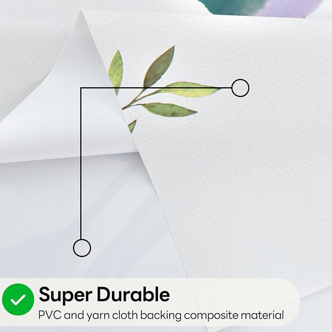 Wipeable Waterproof Tablecloth Vinyl Tablecloths for Rectangle Tables Heavy Duty PVC Tablecloth for Kitchen Dining Table(Birds, 54'' x 108'') - Image 3