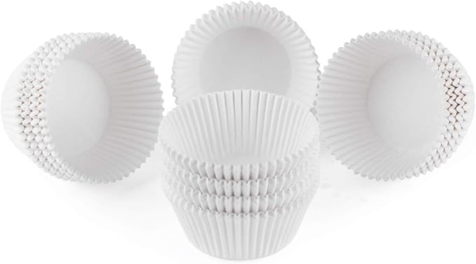 Caperci Standard White Cupcake Liners 500 Count, No Smell, Food Grade & Grease-Proof Baking Cups Paper - Image 6