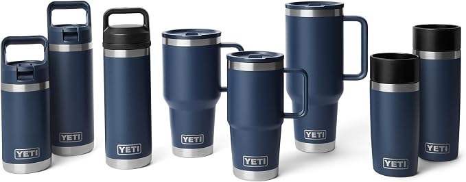 YETI Rambler 20 oz Travel Mug with Flip Straw Lid – Stainless Steel, Vacuum Insulated, Leakproof, Cup Holder Friendly, Rescue Red - Image 8