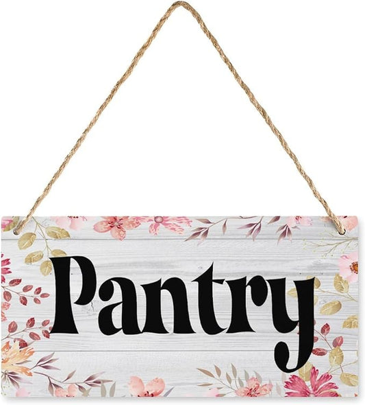 12X6 Inch Large Pantry Farmhouse Decor Sign - Home Storage Themed Art, Gift for Home Organizers & Cooks by Unknown