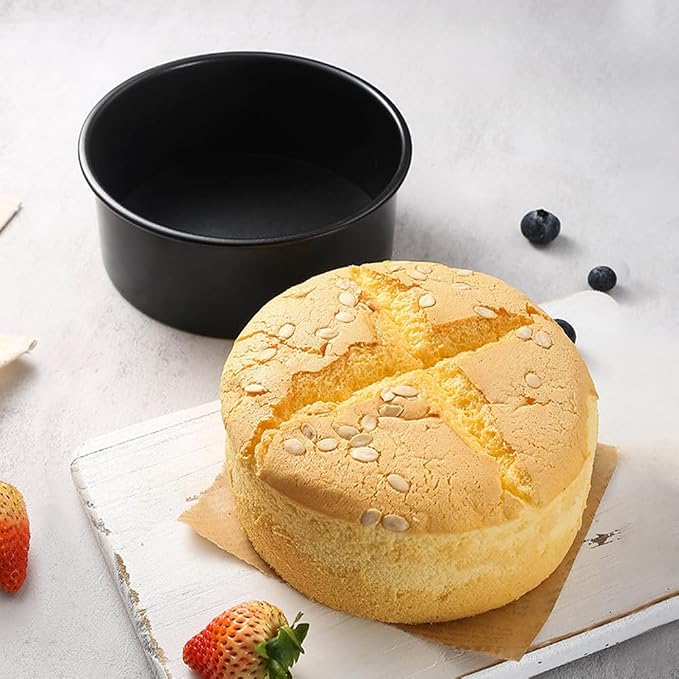 8.27 In Round Cake Pans Set of 2 Deep Nonstick with Removable Bottom - Image 4