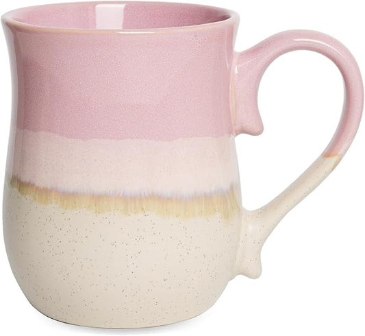 Bosmarlin Large Ceramic Coffee Mug, 20 Oz, Big Tea Cup for Office and Home, Dishwasher and Microwave Safe (Pink, 20 Oz) by Bosmarlin