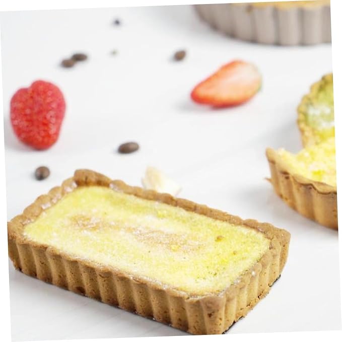 SOLUSTRE 2pcs Non-stick Baking Tray Circle Tart Pans for Home Baking for Pies Quiches and Cheesecakes Beautiful Coating - Image 2