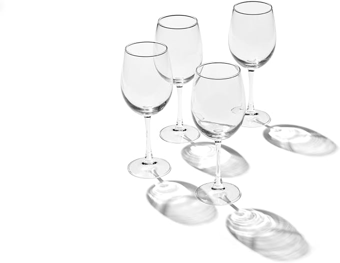 Oneida 5 O'Clock All-Purpose Wine Glasses, 16oz, Set of 4 | dishwasher safe | 9 inch height | everyday hosting gift | 16oz, gift for women, drinking glasses set - Image 2