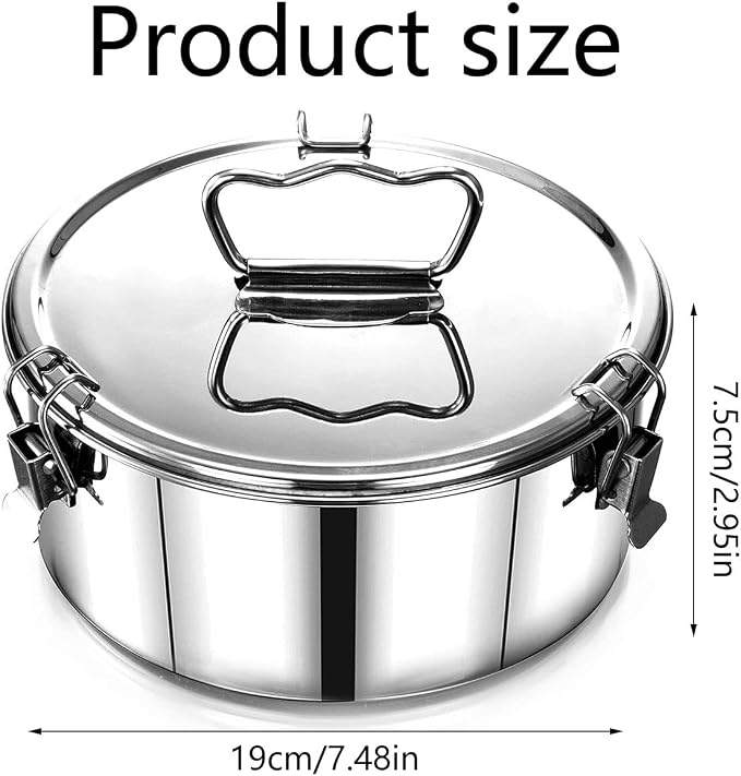 Single Flan Mold with Lid 1.5 Gallon Stainless Steel Flan Mold Round Bain-Marie Flan Maker Mold with Steam Rack and Cake Spatula (1) - Image 8