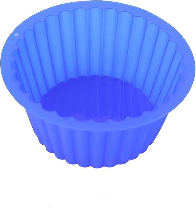 X-Haibei Giant Cupcake Pan Round Chocolate Cake Bread Bakeware Silicone Mold Top Dia. 7.8inch,Bottom 5.3inch, Height 3.5 inch