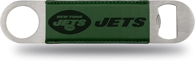 Rico Industries NFL Laser Engraved Bar Blade Faux Leather Laser Engraved Bar Blade - Great Beverage Accessory for Game Day by RicoIndustries