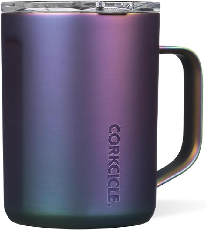 Corkcicle Classic Coffee Mug - Triple Insulated Stainless Steel for Travel - Shatter-Proof Lid - Keeps Drink Hot Over 3 Hours - Holiday Mug Gift - Great for Gifting Warmth - 16 oz - Dragonfly by Corkcicle