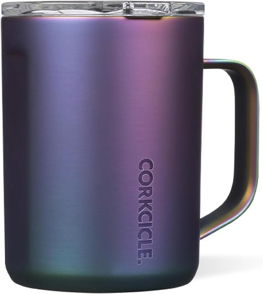 Corkcicle Classic Coffee Mug - Triple Insulated Stainless Steel for Travel - Shatter-Proof Lid - Keeps Drink Hot Over 3 Hours - Holiday Mug Gift - Great for Gifting Warmth - 16 oz - Dragonfly by Corkcicle
