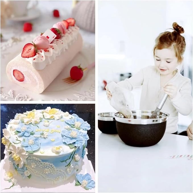 Icing Bags Disposable, 200 pcs 16 Inches Tipless Piping Bags for royal icing, Cream Frosting and Cake Decoration, Mangas Desechables para Repostería, Disposable Cake Decorating Bag