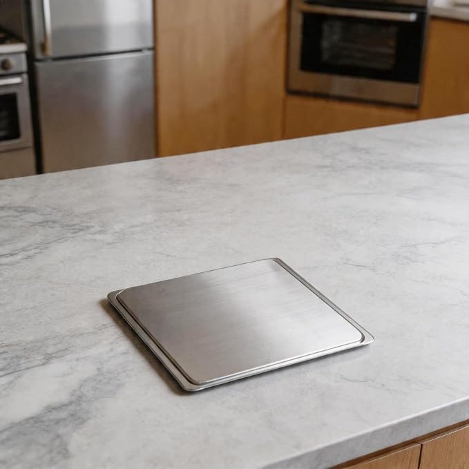 Aluminum Baking Tray, 37.5 x 27.5 cm Cookie Sheet Pan for Bread, Cake and Pastry Baking, Reinforced Rolled Edges, Easy Release for surface for Home Ovens Daily - Image 5