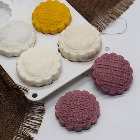Silicone Mold for Cake DIY Baking Chocolate Eco-Friendly Cake Mold Candy Chocolate Cake Mould Baking DIY Kitchen Accessiories (Mooncake M_8.52 X5.8 X0.84 inch) by mostsom