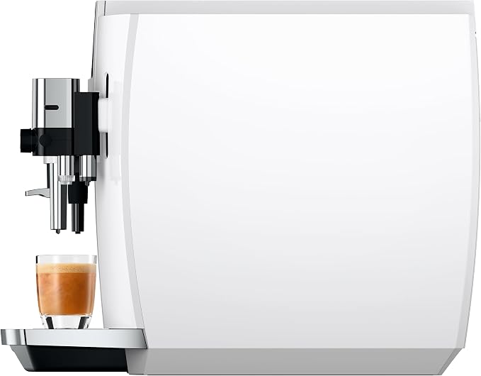 Jura E8 Piano White 15683 | E8 Coffee Machine in, Relevant information is shown in the cockpit, Between preparations - Image 4