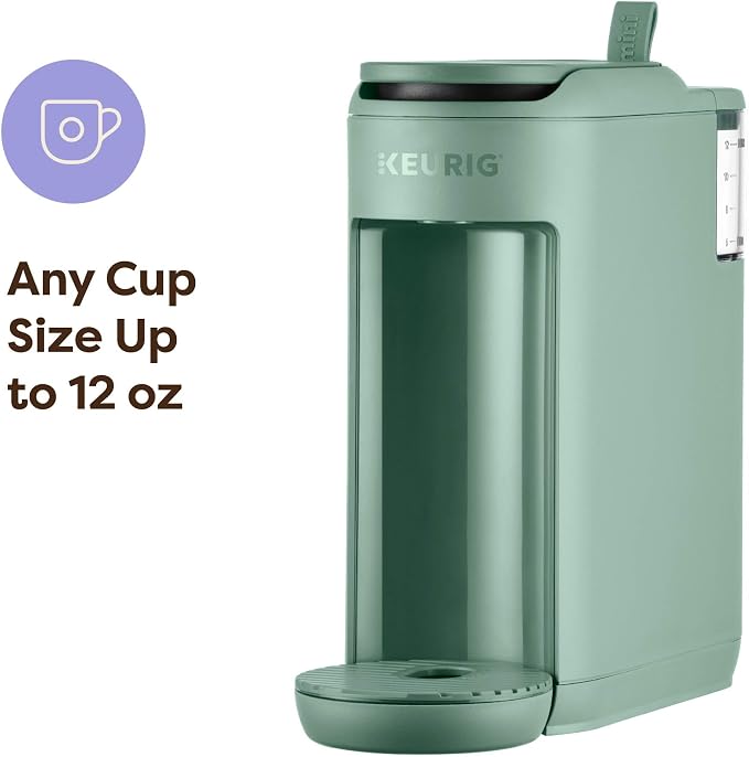 Keurig K-Mini Mate Single Serve K-Cup Pod Coffee Maker, Brews Up to 12 oz Cup, Compact Portable Coffee Machine for Small Spaces, Great for Dorms & Offices, Glamping Green - Image 3