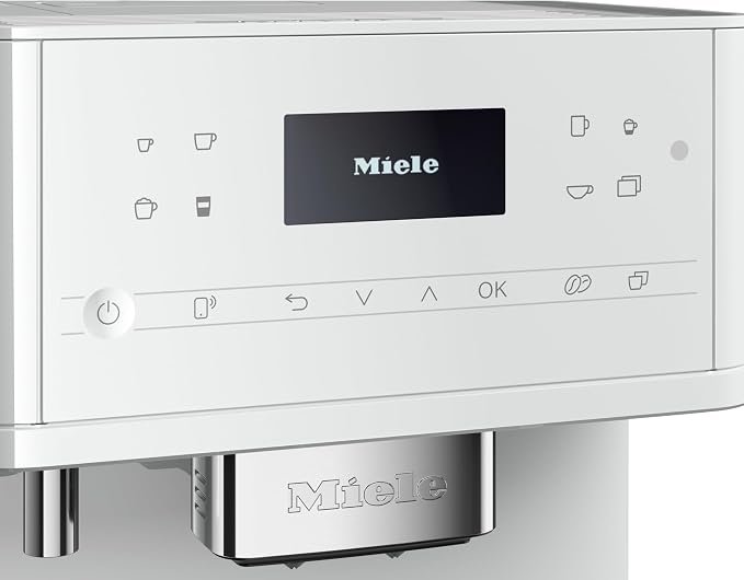 Miele CM 6160 MilkPerfection Automatic Coffee Machine - OneTouch for Two, AromaticSystem, 4 individual profiles, DoubleShot, WiFi-compatible, LED lighting, easy cleaning, in Lotus White - Image 4