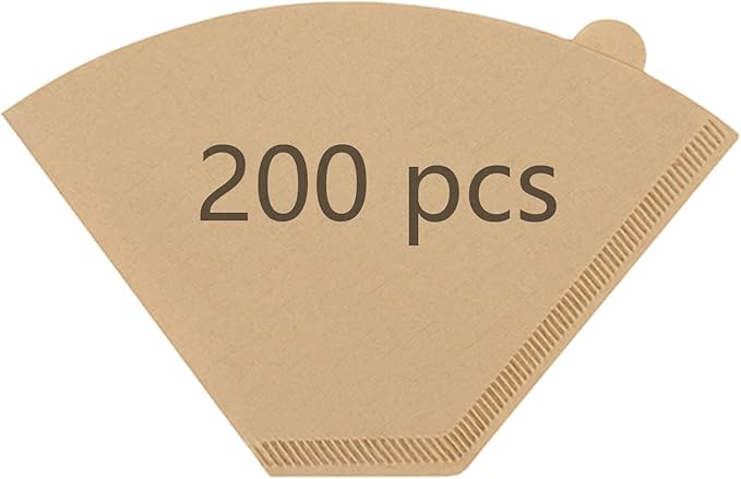 Disposable Coffee Paper Filters for Ninja Dual Brew Coffee Maker,200 Pcs #4 Cone Replacement Filter Compatible with Ninja DualBrew Pro CFP301 CFP201 Coffee Maker