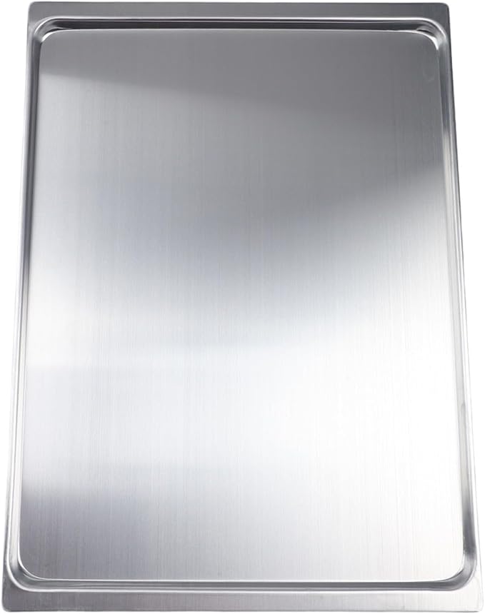 Aluminum Baking Tray 17 X 12 In Cookie Sheet Pan For Bread, Cake And Pastry Baking, Food Safe Oven Bakeware With Rolled Edges, Silver, 1 Pack, Warp Resistant by Unknown
