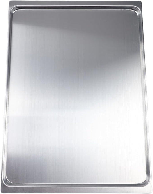 Aluminum Baking Tray 17 X 12 In Cookie Sheet Pan For Bread, Cake And Pastry Baking, Food Safe Oven Bakeware With Rolled Edges, Silver, 1 Pack, Warp Resistant by Unknown
