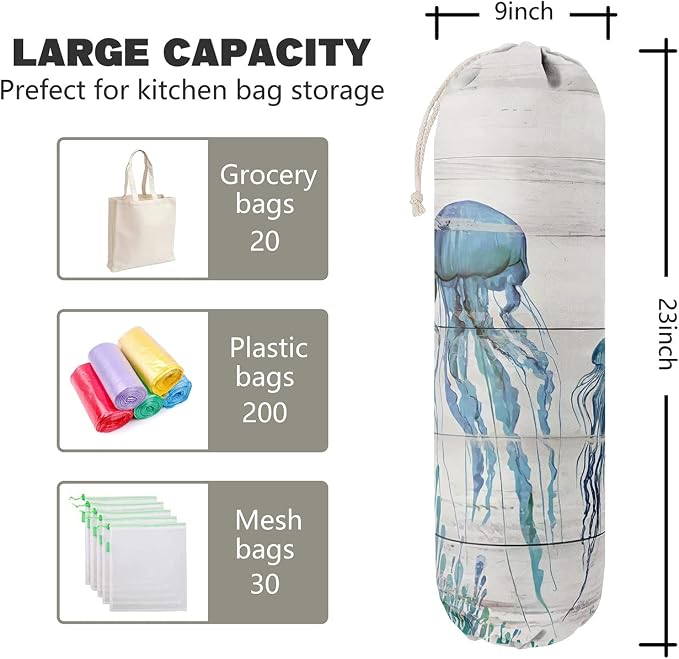 Funny Bag Bag, Grocery Bags Holder Organizer For Shopping Bags, Wall Mount Plastic Bags Storage Container Dispensers, Gift For The Preferred Family And Friends - Image 3