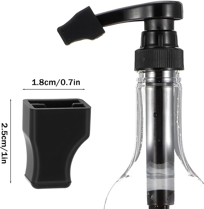 20 Pcs Coffee Syrup Pump Tip Covers Black Silicone Pourer Caps Dispensing Pumps Fits Syrup Pump Dispenser Oil Liquor Bottles, Preserve Freshness, Prevent Drips, Flavored Coffee Syrups Tip Cover