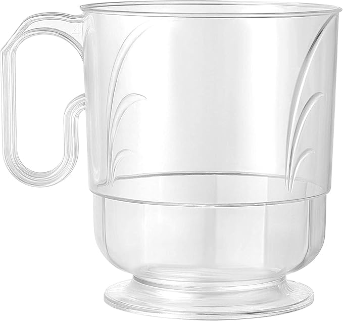 Lillian Signature Collection 40 Count Elegance Coffee Mug, 8-Ounce, Clear - Image 3