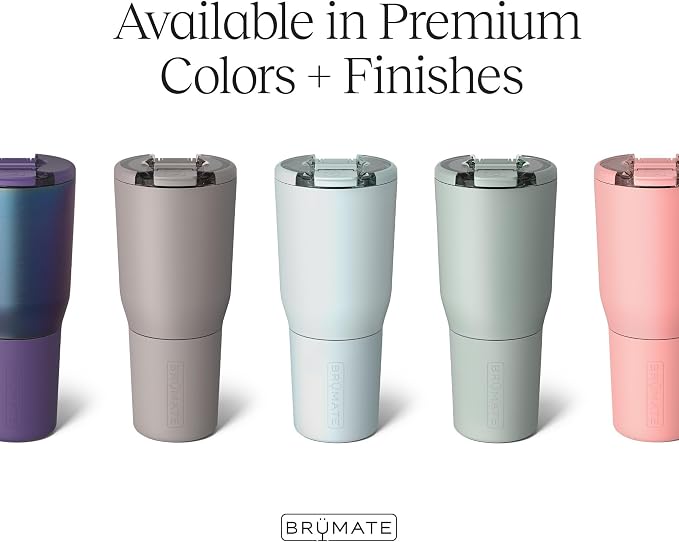 BrüMate Nav 35oz 100% Leak Proof Insulated Travel Tumbler with Magnetic BevLock™ Lid - Double Wall Cup-Holder Friendly Stainless Steel Mug (Matte Black) - Image 2