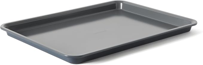 Calphalon Legacy 18 x 13 Inch PFA Free Nonstick Cookie Sheet Baking Pan in Blue, Durable Heavy Gauge Steel Bakeware for Even Heating, Oven Safe Baking Tray for Cookies by Unknown