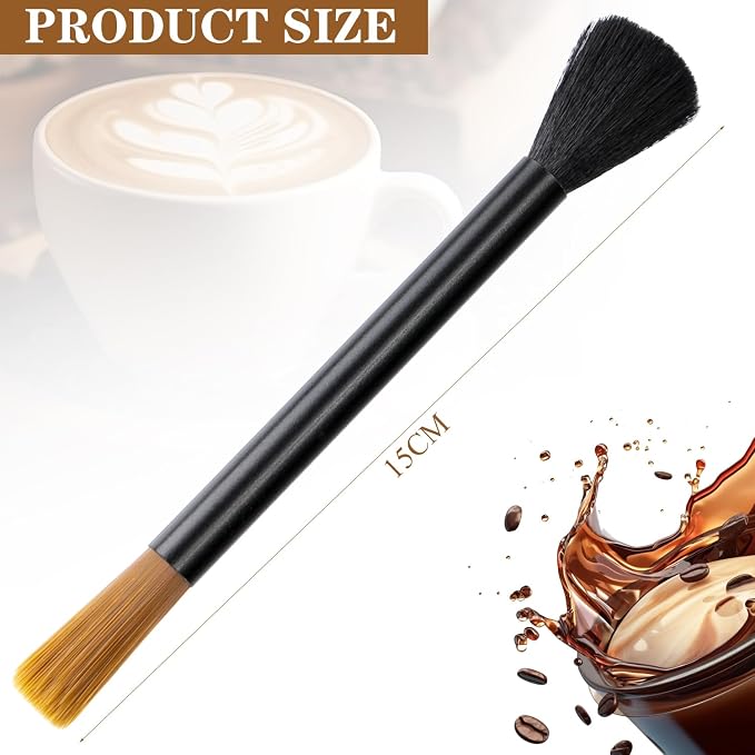 Coffee Grinder Cleaning Brush Dusting Espresso Brush Accessories Cleaner Barista Brush Machine Cleaning Brush Cleaning Tool for Bean Grain Coffee Tool Barista Home Kitchen - Image 2