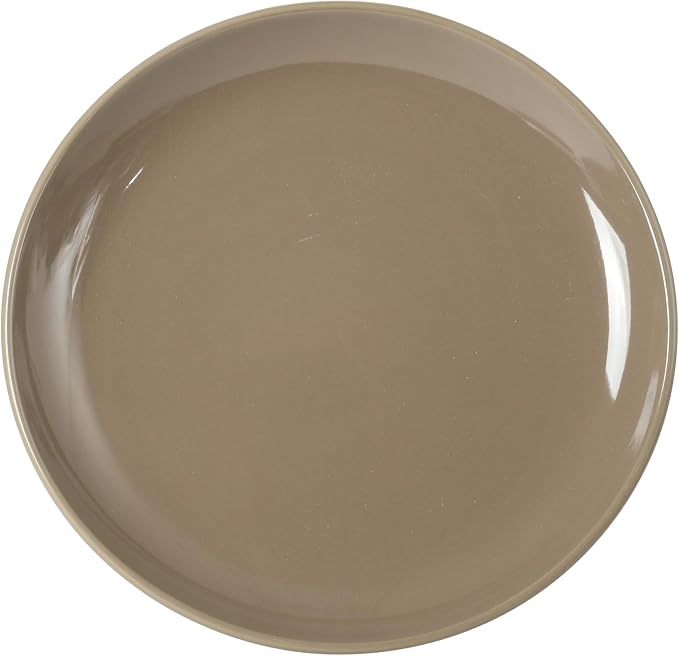 Gibson Home Rockaway 12 Piece Plates and Bowls Matte Outside/Shiny Inside Glaze Service for 4 Dinnerware Set - Brown - Dishwasher and Microwave Safe - Image 8
