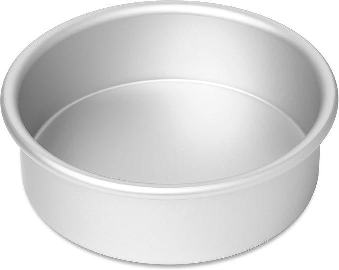 6 x 2 Inch Round Cake Pans, Set of 2 Anodized Aluminum Cake Pans Baking Tins - Image 2