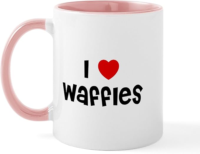 CafePress I * Waffles Mug 11 oz (325 ml) Ceramic Coffee Mug