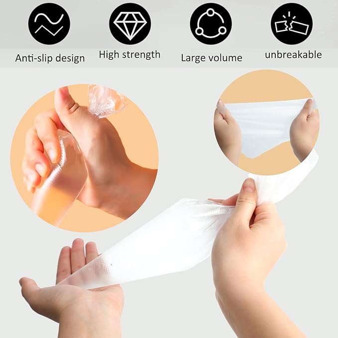 100PCS Piping Bag 12 Inch Disposable Cake Decorating Bag, Anti Burst Pastry Bags, Icing Piping Bags for Frosting for Cakes and Cookies Decoration