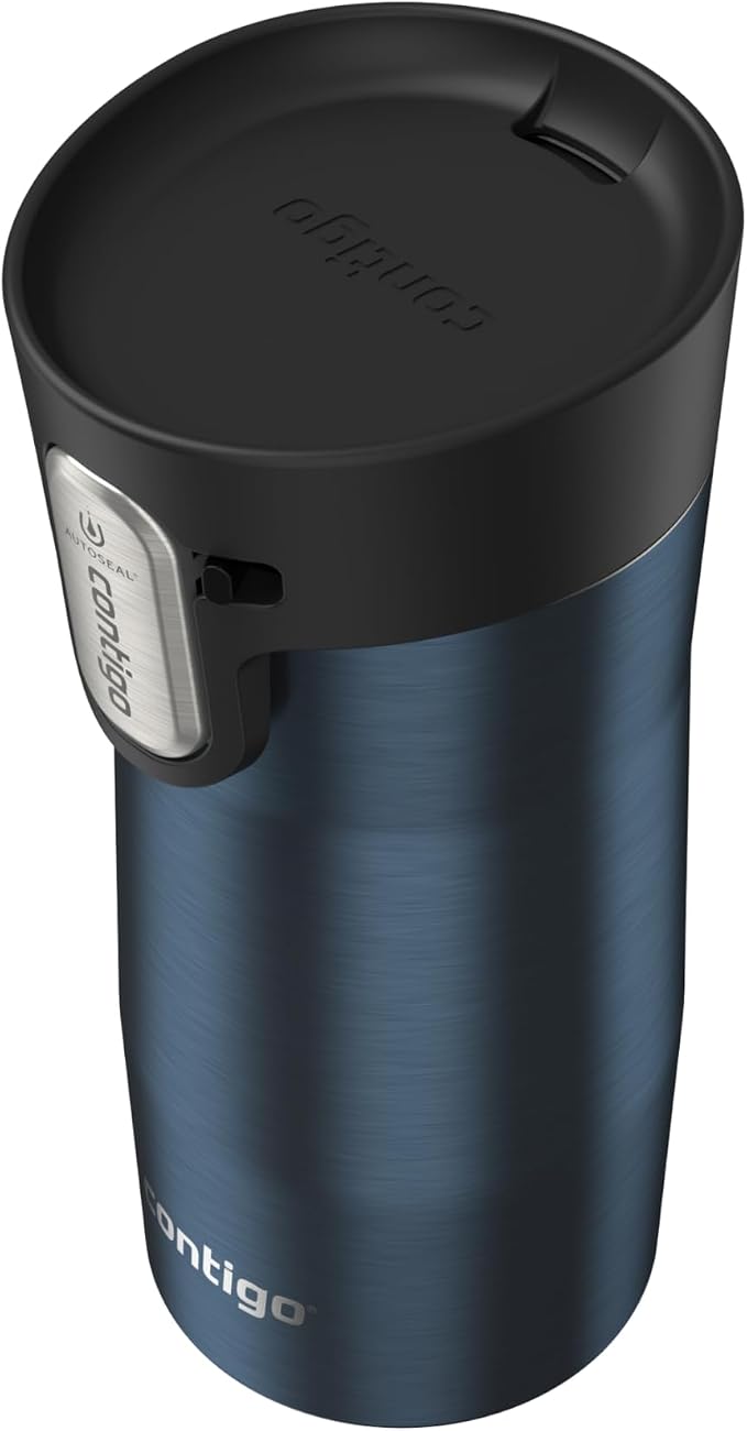Contigo AUTOSEAL West Loop Vacuum-Insulated Stainless Steel Travel Mug with Easy-Clean Lid 12 oz Blueberry - Image 3